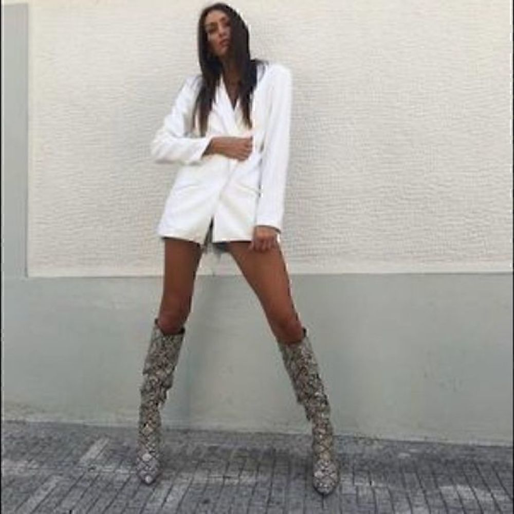 Vince Camuto Kervana Croc Embossed Knee - Picture 7 of 11